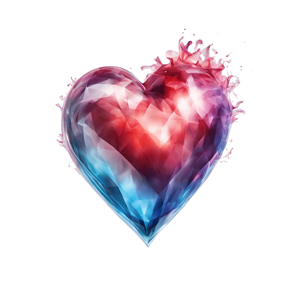 Crystal Heart PNG Clipart – Free Multicolor Download 1 Crystal Heart PNG Clipart – Free Multicolor Download