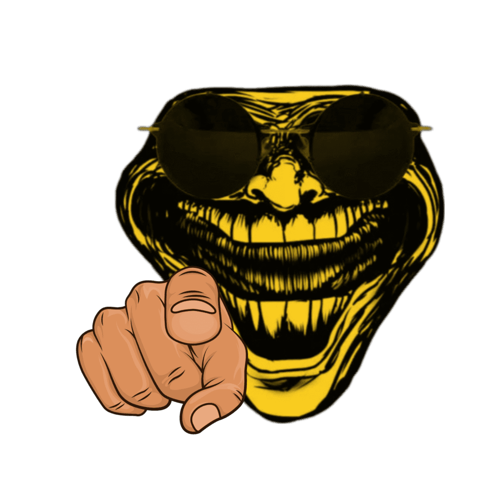 Troll Face PNG Free Download – High-Quality Transparent Image