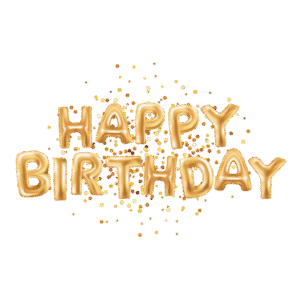 birthday balloon PNG image, celebration, colorful, party decor - Colorful birthday balloon PNG image