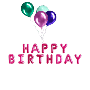 birthday balloon, PNG image, celebration, colorful, free download - Birthday Balloon PNG Image