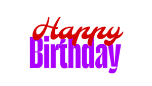 Birthday Wishes Text PNG Image
