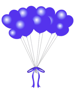 blue balloon birthday png, PNG images, balloons for birthdays - Blue Balloon Birthday PNG Image