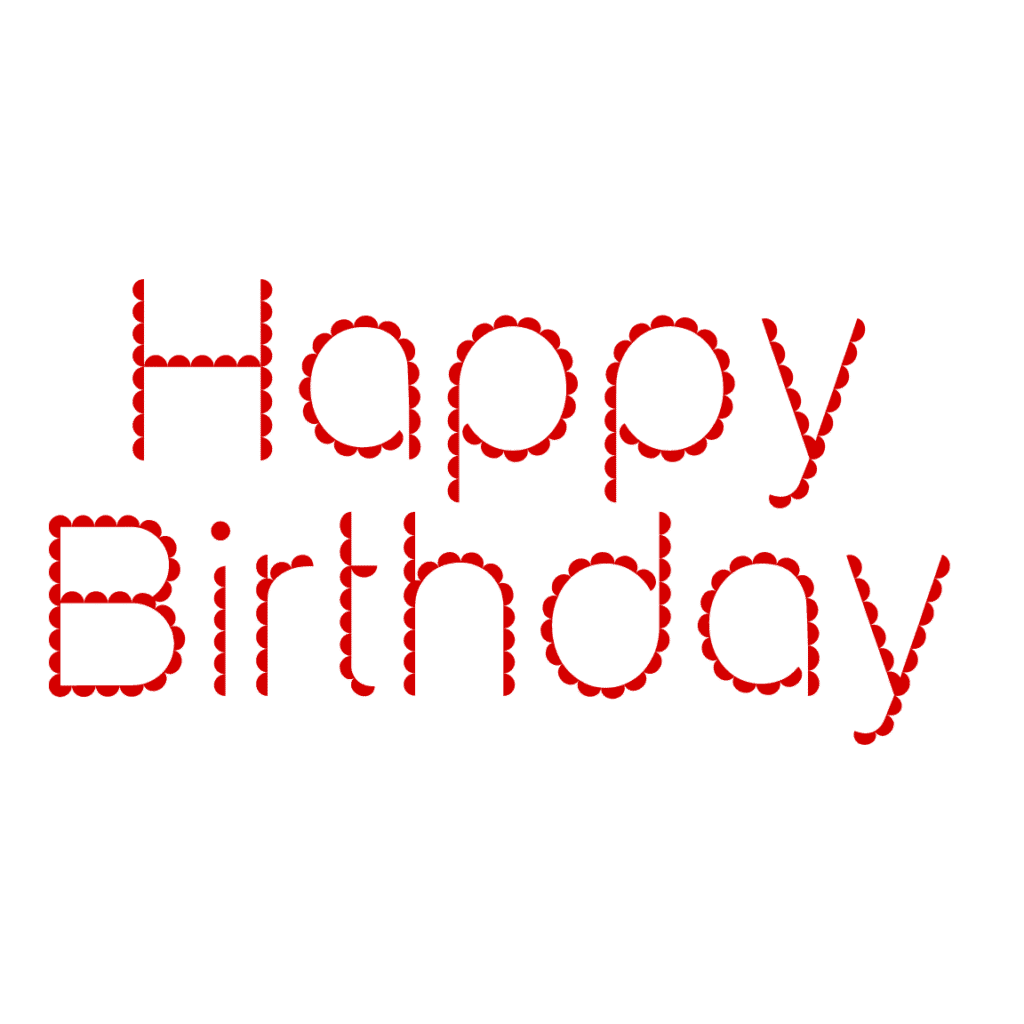 Colorful Birthday Text PNG Transparent Images Download