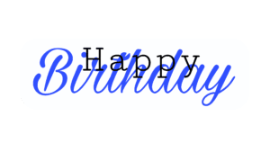 Happy Birthday Lettering PNG Image