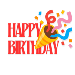 happy birthday, red, celebration, PNG image, vibrant, high-quality - Happy Birthday Red PNG Image