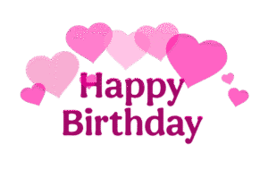 Happy Birthday Text PNG Image