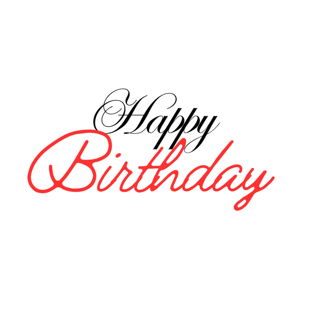 Celebrate with a Happy Birthday PNG Image on Transparent Background