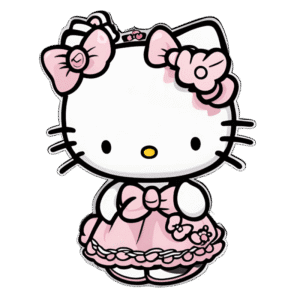 Free Hello Kitty PNG graphic with transparent background