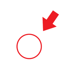 Down Arrow with Red Circle PNG Transparent Clipart Download
