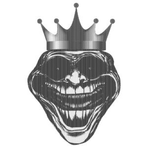 Scary troll face PNG with creepy expression and transparent background