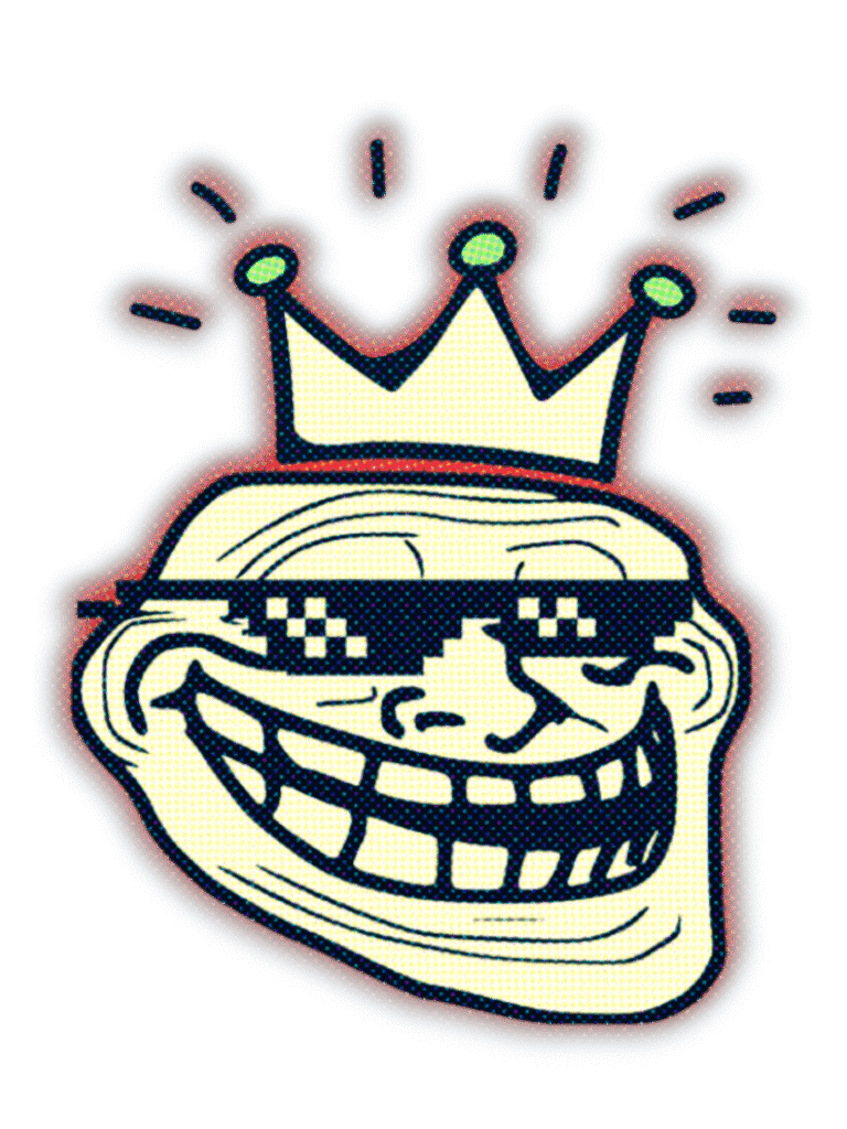 Discover the Troll Face Crown King – PNG Image Post